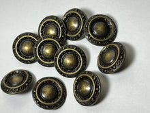 Load image into Gallery viewer, Antique Gold Cut Metal Button    Price per Button