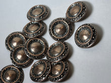 Load image into Gallery viewer, Antique Silver Cut Metal Button    Price per Button