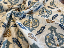 Load image into Gallery viewer, #1460 Lee Jofa Embroidered Linen Remnant 80% off!! 2x Available