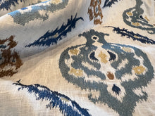 Load image into Gallery viewer, #1460 Lee Jofa Embroidered Linen Remnant 80% off!! 2x Available