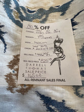 Load image into Gallery viewer, #1460 Lee Jofa Embroidered Linen Remnant 80% off!! 2x Available