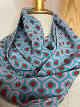 Load image into Gallery viewer, Modern Hexagon Overlook 100% Silk Scarf