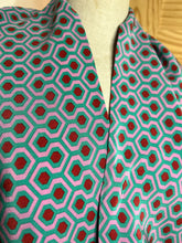 Load image into Gallery viewer, Modern Hexagon Overlook 100% Silk Scarf