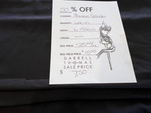 Load image into Gallery viewer, #1726 Black 92% Bamboo 8% Spandex Knit Remnant