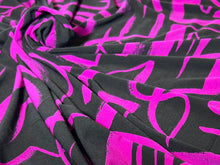 Load image into Gallery viewer, Funky Fuchsia  95% Polyester 5% Spandex Knit    1/4 Meter price