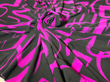 Load image into Gallery viewer, Funky Fuchsia  95% Polyester 5% Spandex Knit    1/4 Meter price