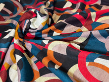Load image into Gallery viewer, Picasso Geometric Lightweight Ponte Knit 45% Viscose 55%Polyester 1/4 Meter Price