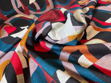 Load image into Gallery viewer, Picasso Geometric Lightweight Ponte Knit 45% Viscose 55%Polyester 1/4 Meter Price