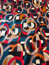 Load image into Gallery viewer, Picasso Geometric Lightweight Ponte Knit 45% Viscose 55%Polyester 1/4 Meter Price
