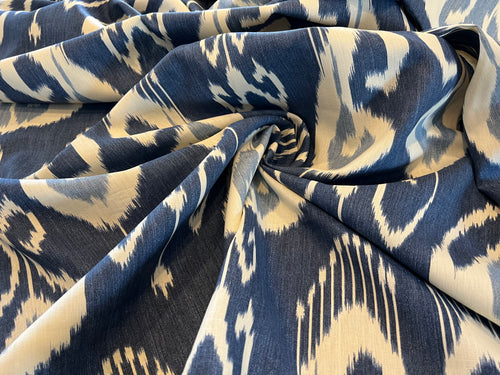Echo Design Bansuri Iris 100% Linen   1/4 Metre Price