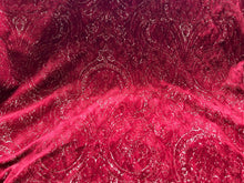 Load image into Gallery viewer, Oscar de la Renta Couture Orient Velvet   1/4 Metre Price