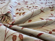 Load image into Gallery viewer, Parkertex Painted Leaves 100% Linen   1/4 Metre Price