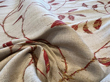 Load image into Gallery viewer, Parkertex Painted Leaves 100% Linen   1/4 Metre Price