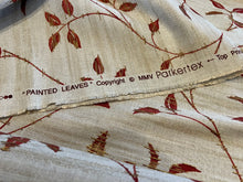 Load image into Gallery viewer, Parkertex Painted Leaves 100% Linen   1/4 Metre Price