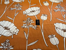 Load image into Gallery viewer, Thom Filica Poppyfield Tangelo 100% Linen   1/4 Metre Price