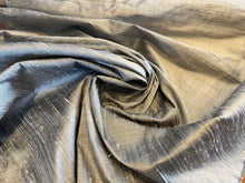Load image into Gallery viewer, Silver Shot 100% Silk Dupioni     1/4 Meter price