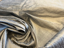 Load image into Gallery viewer, Silver Shot 100% Silk Dupioni     1/4 Meter price