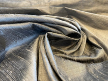 Load image into Gallery viewer, Silver Shot 100% Silk Dupioni     1/4 Meter price