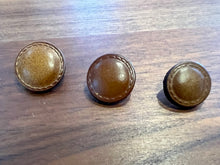 Load image into Gallery viewer, Flat Top Brown Leather Button.     Price per Button