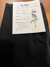 Load image into Gallery viewer, #1731 Black 48% polyester 48% cotton 4% spandex Rib knit Remnant