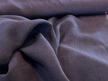 Load image into Gallery viewer, Designer Smokey Eggplant  100% Linen     1/4 Meter Price