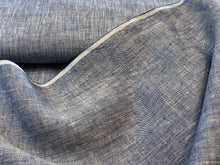 Load image into Gallery viewer, Designer Blue Chambray Mix 100% Linen     1/4 Meter Price