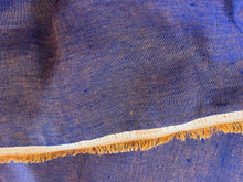 Load image into Gallery viewer, Designer Violet &amp; Blue Chambray Mix 100% Linen     1/4 Meter Price