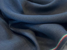Load image into Gallery viewer, Designer Medium Marine 100% Linen     1/4 Meter Price