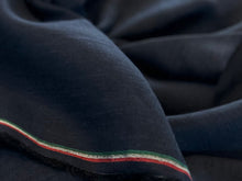 Load image into Gallery viewer, Designer Marine Navy 100% Linen     1/4 Meter Price