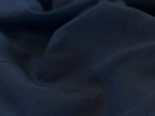 Load image into Gallery viewer, Designer Marine Navy 100% Linen     1/4 Meter Price