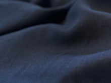 Load image into Gallery viewer, Designer Marine Navy 100% Linen     1/4 Meter Price