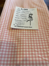 Load image into Gallery viewer, #1483 Designer Bubblegum Pink  100% Cotton Gingham Remnant