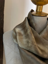 Load image into Gallery viewer, Antique Gold  100% Silk Charmeuse Infinity Scarf
