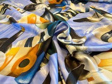 Load image into Gallery viewer, Propellers in Flight 100% Silk Charmeuse.    1/4 Metre Price
