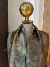 Load image into Gallery viewer, Antique Gold  100% Silk Charmeuse Infinity Scarf