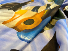 Load image into Gallery viewer, Propellers in Flight 100% Silk Charmeuse.    1/4 Metre Price