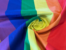 Load image into Gallery viewer, Large  100% Cotton Rainbow Pride.  1/4 Metre Price