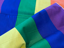 Load image into Gallery viewer, Large  100% Cotton Rainbow Pride.  1/4 Metre Price