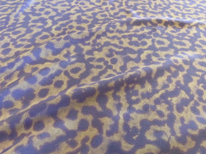Designer Lavender Animal Print 100% Silk.   1/4 Metre Price