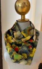 Load image into Gallery viewer, Reversible Monet  100% Silk Charmeuse Infinity Scarf