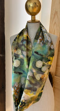 Load image into Gallery viewer, Reversible Monet  100% Silk Charmeuse Infinity Scarf