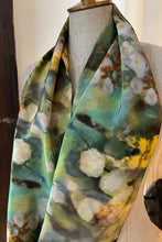 Load image into Gallery viewer, Reversible Monet  100% Silk Charmeuse Infinity Scarf