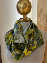 Load image into Gallery viewer, Green Pastures  100% Silk Charmeuse Infinity Scarf