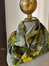 Load image into Gallery viewer, Green Pastures  100% Silk Charmeuse Infinity Scarf