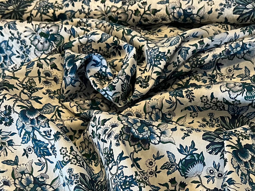 Liberty Tana Lawn Blue Christelle   1/4 Metre Price