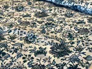 Liberty Tana Lawn Blue Christelle   1/4 Metre Price