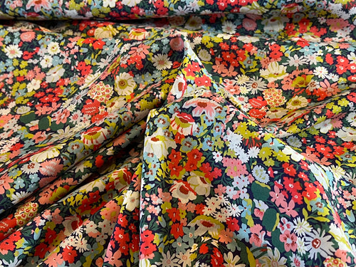 Liberty Tana Lawn Multi Bright Thorpe   1/4 Metre Price