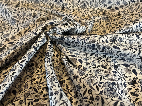 Liberty Tana Lawn  Grey James Francis   1/4 Metre Price
