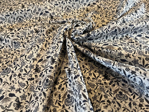 Liberty Tana Lawn  Grey James Francis   1/4 Metre Price