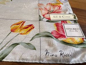 Vintage Nina Ricci Silk & Cotton Scarf